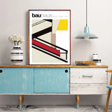Bauhaus Exhibition Poster Art Inspiration Print Canvas Painting Retro Abstract Wall Art Picture for Living Room Home Decoration