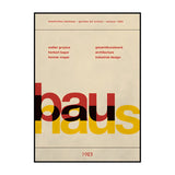 Bauhaus Exhibition Poster Art Inspiration Print Canvas Painting Retro Abstract Wall Art Picture for Living Room Home Decoration
