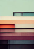 Minimalist Fallingwater House Bauhaus Classic Architecture Abstract Poster Canvas Painting Wall Art Pictures Living Home Decor
