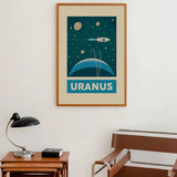 1pc Retro Solar System Planet Space Astronaut Canvas Wall Print Astronomy Poster Moon Wall Decor Printable Art