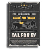 Music Recording Studio Retro Poster Entertainment Illustration Aesthetic Prints Sound Room Home Club Bar Decor Art Wall Painting