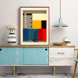 Bauhaus Exhibition Poster Art Inspiration Print Canvas Painting Retro Abstract Wall Art Picture for Living Room Home Decoration