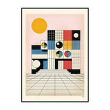 Bauhaus Exhibition Poster Art Inspiration Print Canvas Painting Retro Abstract Wall Art Picture for Living Room Home Decoration