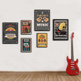 Music Recording Studio Retro Poster Entertainment Illustration Aesthetic Prints Sound Room Home Club Bar Decor Art Wall Painting