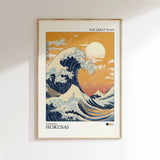 1 Wave Landscape Japanese Wall Art Poster Mount Fuji Sunrise Wave Canvas Print for Modern Living Room Home Decor  poster canvas