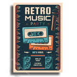Music Recording Studio Retro Poster Entertainment Illustration Aesthetic Prints Sound Room Home Club Bar Decor Art Wall Painting
