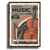 Music Recording Studio Retro Poster Entertainment Illustration Aesthetic Prints Sound Room Home Club Bar Decor Art Wall Painting