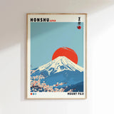 Mount Fuji Sunrise Wave Landscape Wall Art Poster, Japanese Wave Canvas Prints for Modern Living Room and Bedroom Decortions