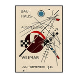 Bauhaus Exhibition Poster Art Inspiration Print Canvas Painting Retro Abstract Wall Art Picture for Living Room Home Decoration