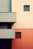 Minimalist Fallingwater House Bauhaus Classic Architecture Abstract Poster Canvas Painting Wall Art Pictures Living Home Decor