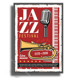 Music Recording Studio Retro Poster Entertainment Illustration Aesthetic Prints Sound Room Home Club Bar Decor Art Wall Painting