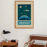 1pc Retro Solar System Planet Space Astronaut Canvas Wall Print Astronomy Poster Moon Wall Decor Printable Art