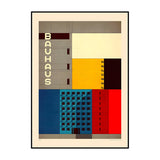 Bauhaus Exhibition Poster Art Inspiration Print Canvas Painting Retro Abstract Wall Art Picture for Living Room Home Decoration