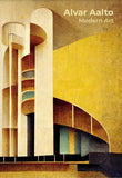 Minimalist Fallingwater House Bauhaus Classic Architecture Abstract Poster Canvas Painting Wall Art Pictures Living Home Decor